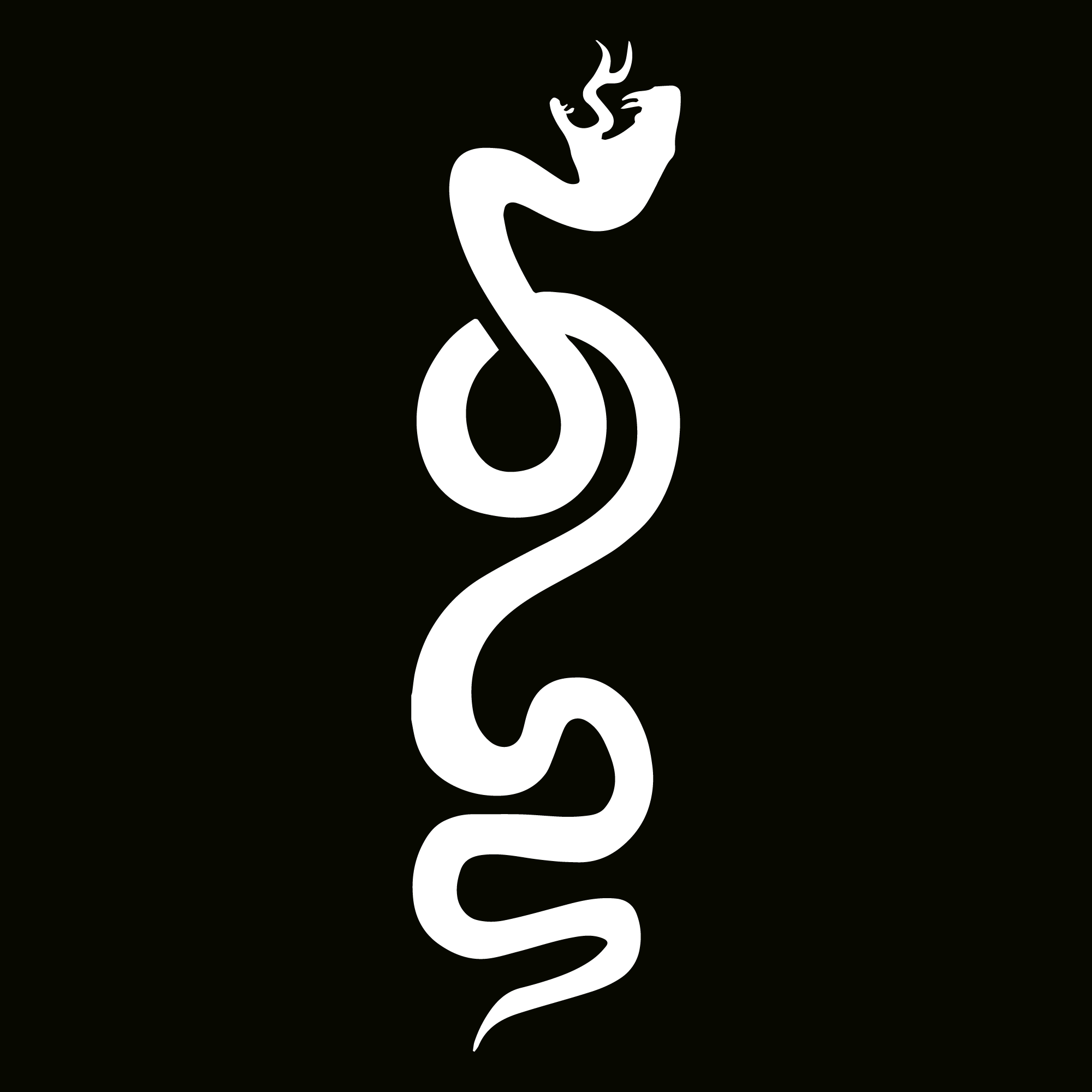 Glitter Tattoo Stencil - Skinny Snake