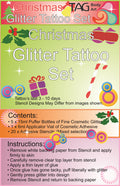 Glitter Tattoo Party Kit - Christmas