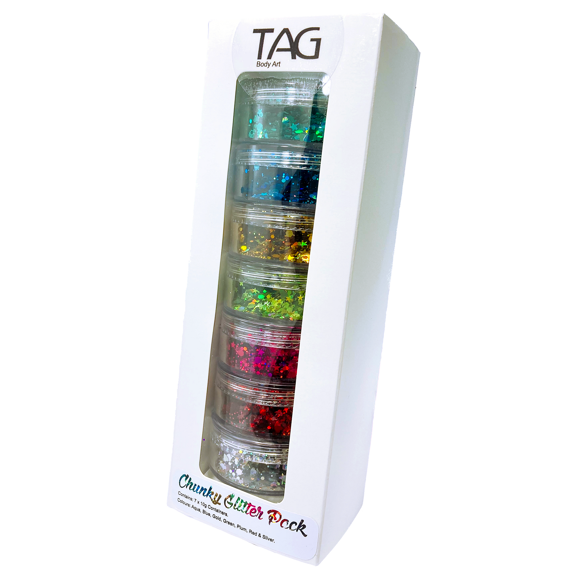 Chunky Glitter Pack - 7 x 10g