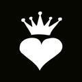 Glitter Tattoo Stencil - Heart Crown