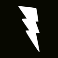 Glitter Tattoo Stencil - Power Lightning