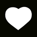 Glitter Tattoo Stencil - Love Hearts