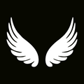 Glitter Tattoo Stencil - Wings