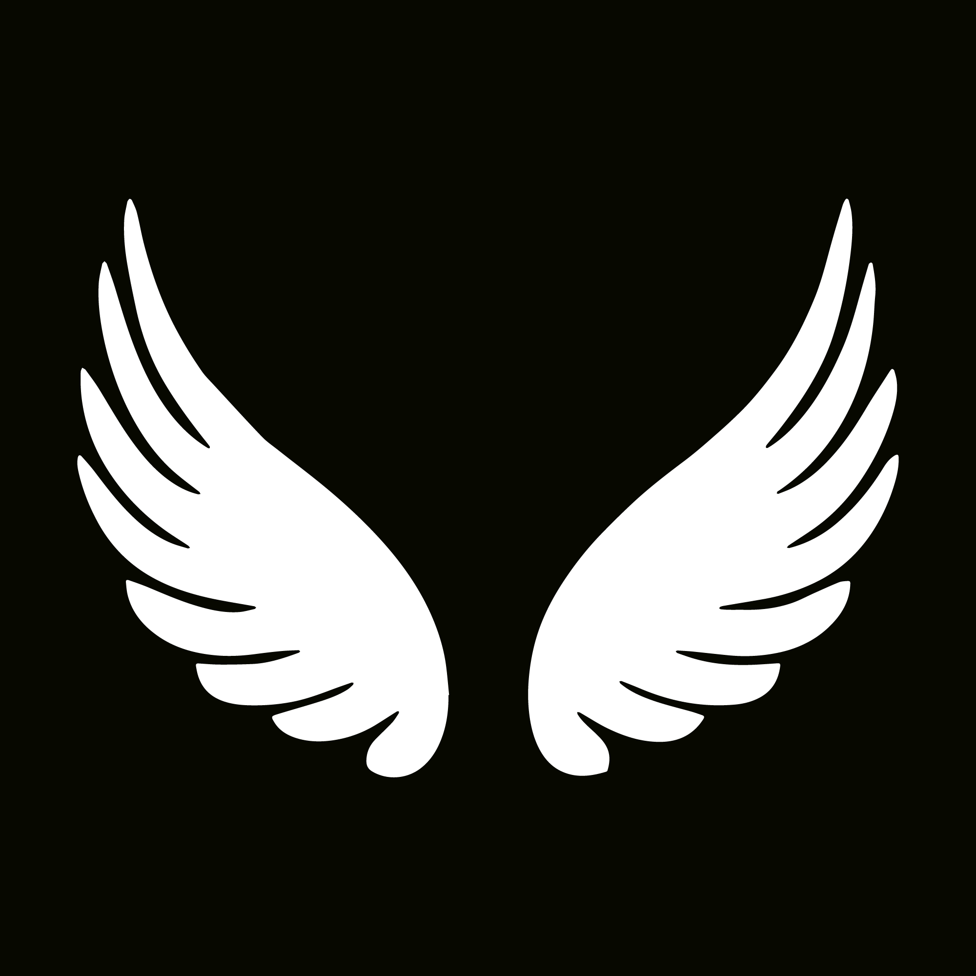 Glitter Tattoo Stencil - Wings