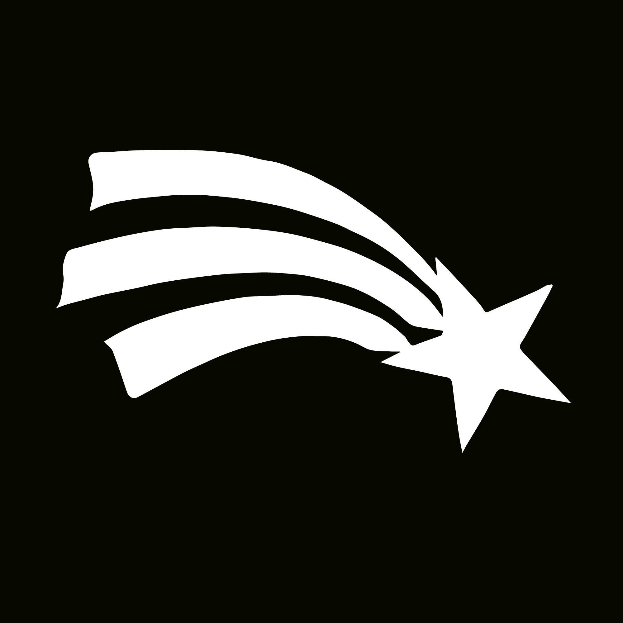 Glitter Tattoo Stencil - Shooting Star