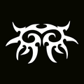 Glitter Tattoo Stencil - Tribal Duo