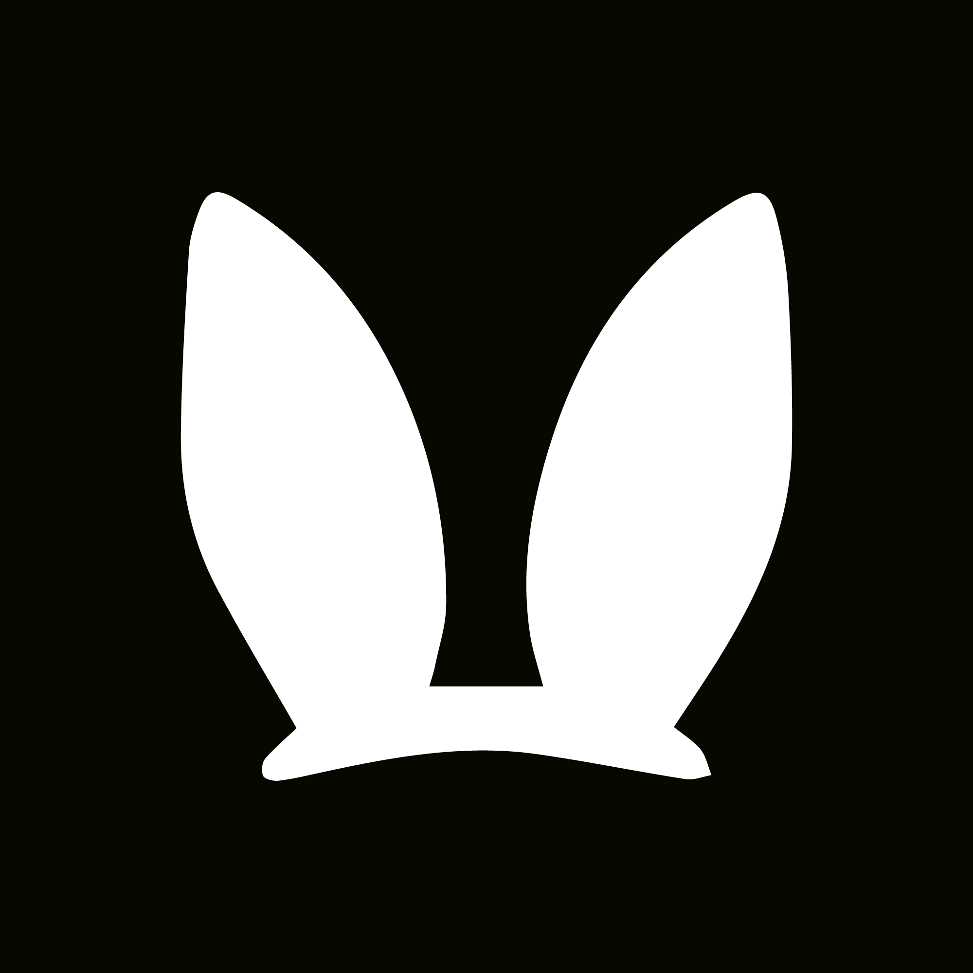 Glitter Tattoo Stencil - Bunny Ears