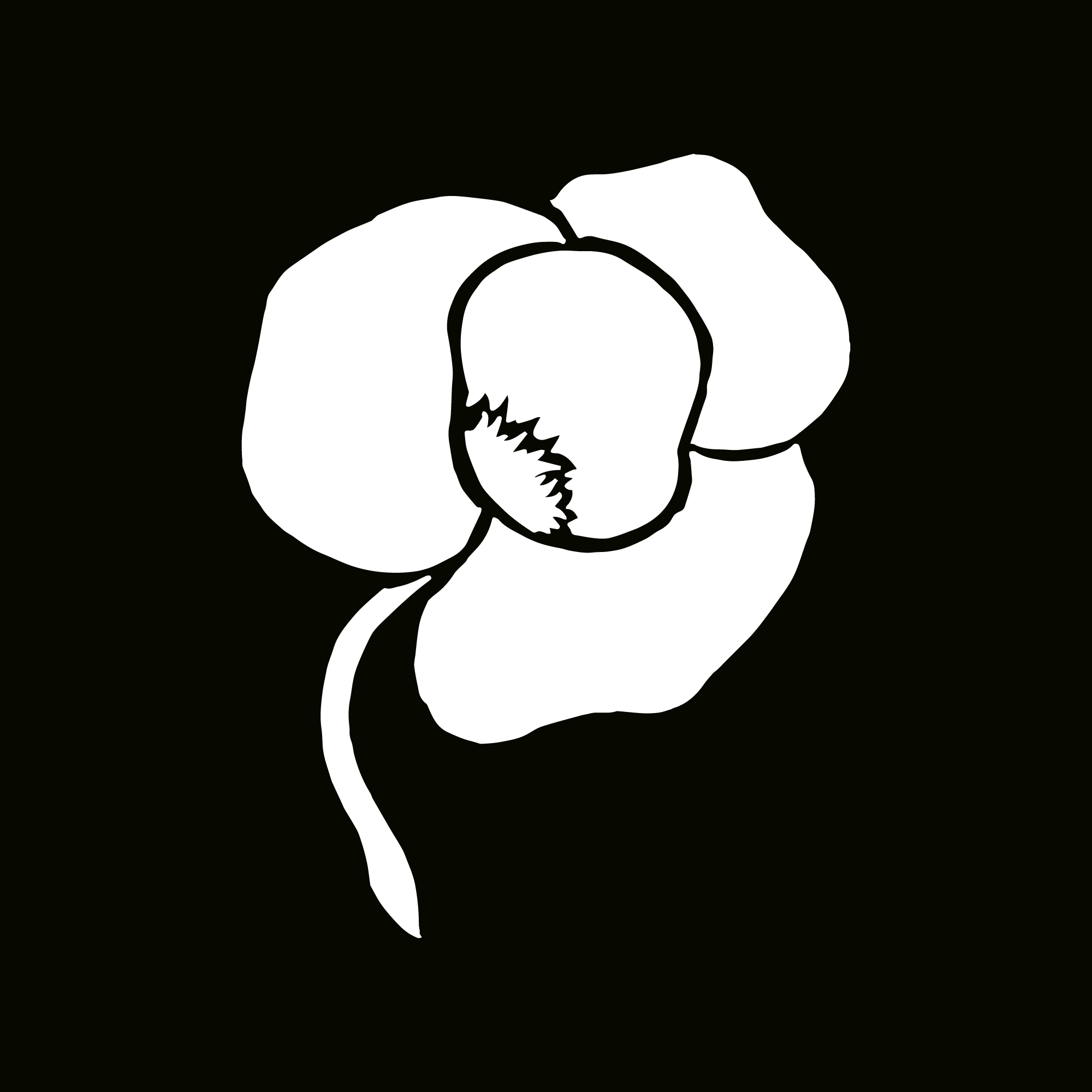 Glitter Tattoo Stencil - Poppy