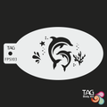 Face Paint Stencil - Dolphin Dance