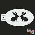 Face Paint Stencil - Rabbits
