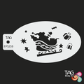 Face Paint Stencil - Santa's Sleigh