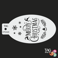 Face Paint Stencil - Merry Christmas