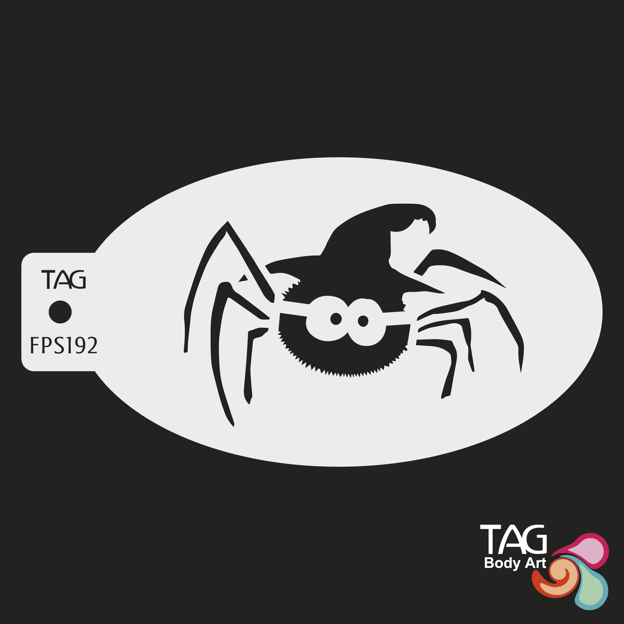 Face Paint Stencil - Spooky Spider