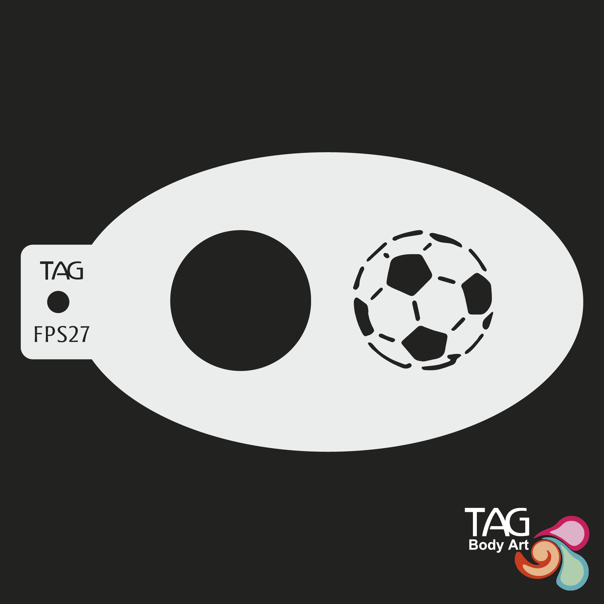 Face Paint Stencil - Soccer Balls