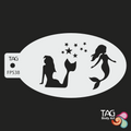 Face Paint Stencil - Mermaid Fantasy