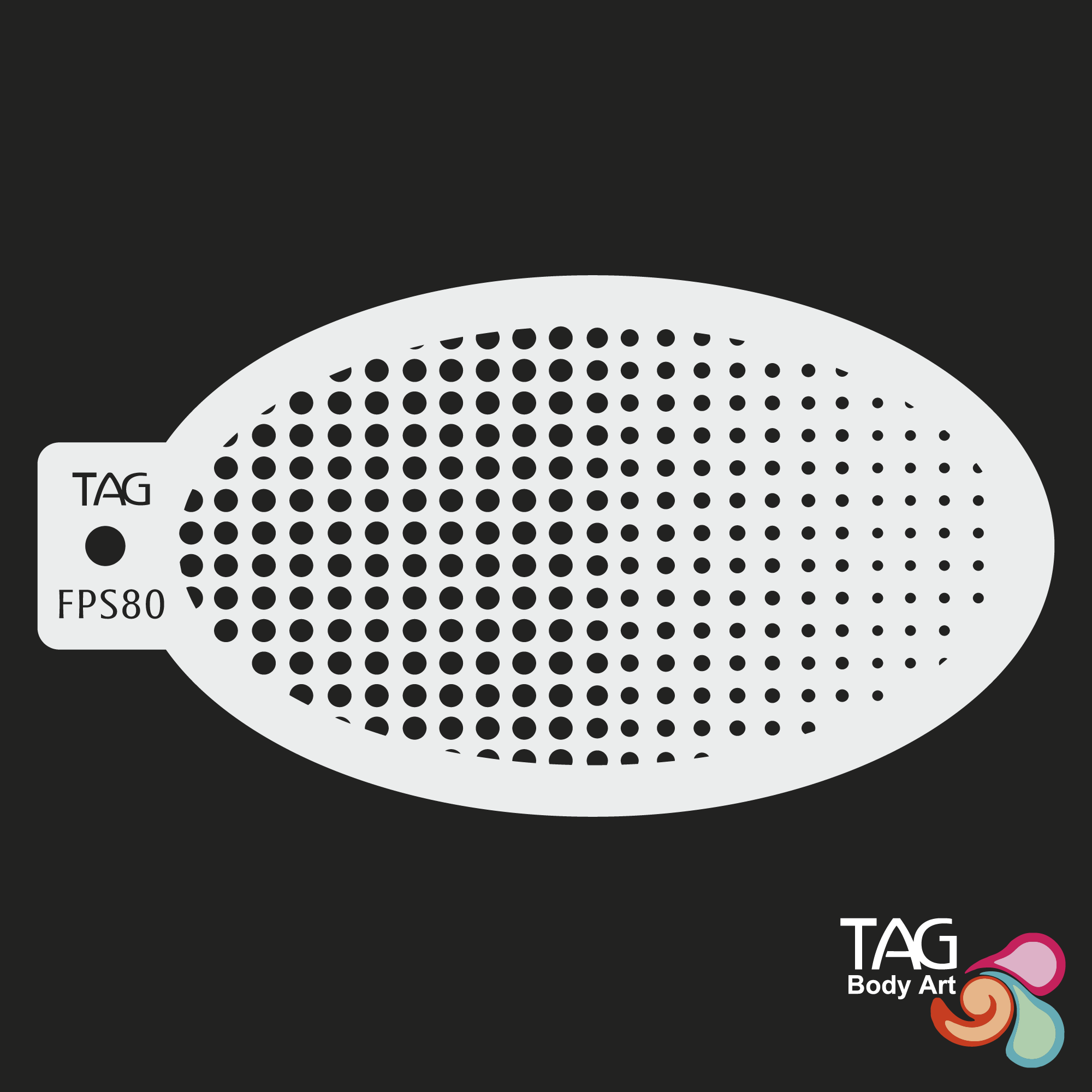 Face Paint Stencil - Halftone