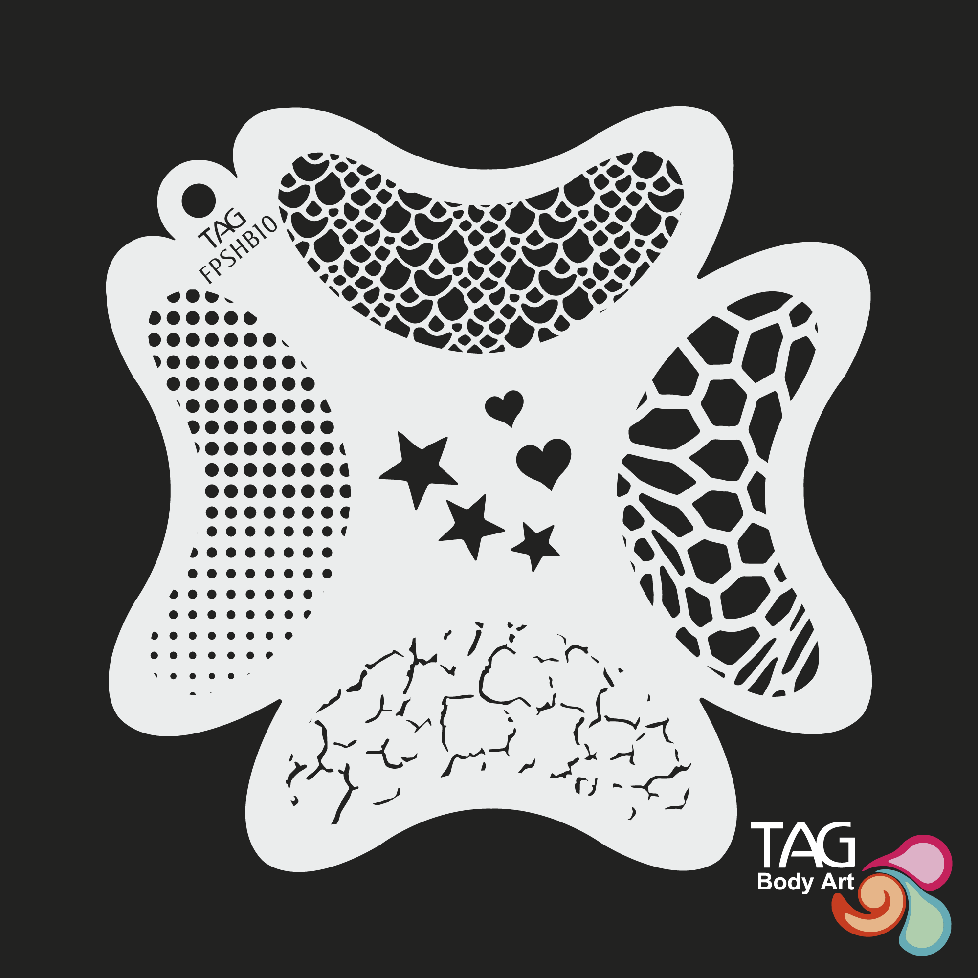 Face Paint Stencil - Texture and Twinkle