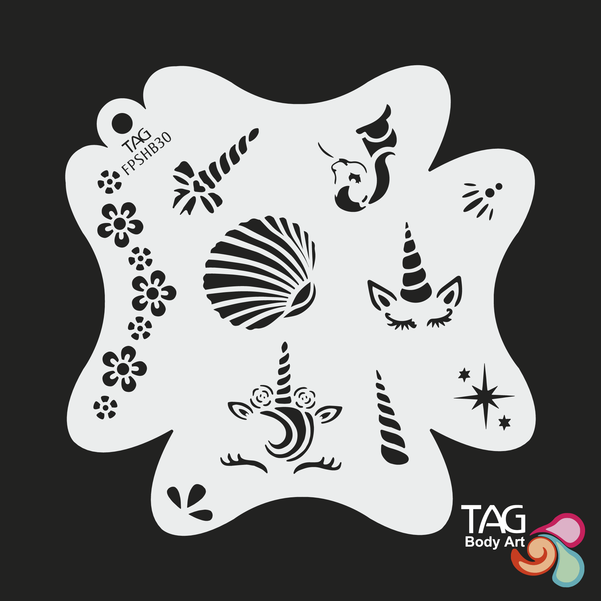 Face Paint Stencil - Unicorn Dreams