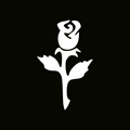 闪光纹身模板 - 玫瑰花蕾
