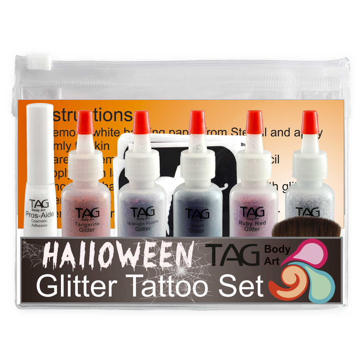 Glitter Tattoo Party Kit - Halloween