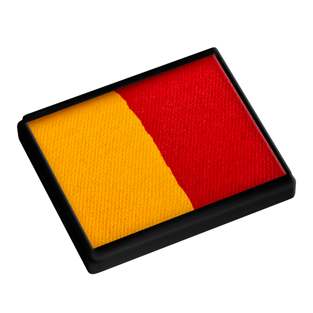 Face Paint Split Cake - Golden Orange and Red