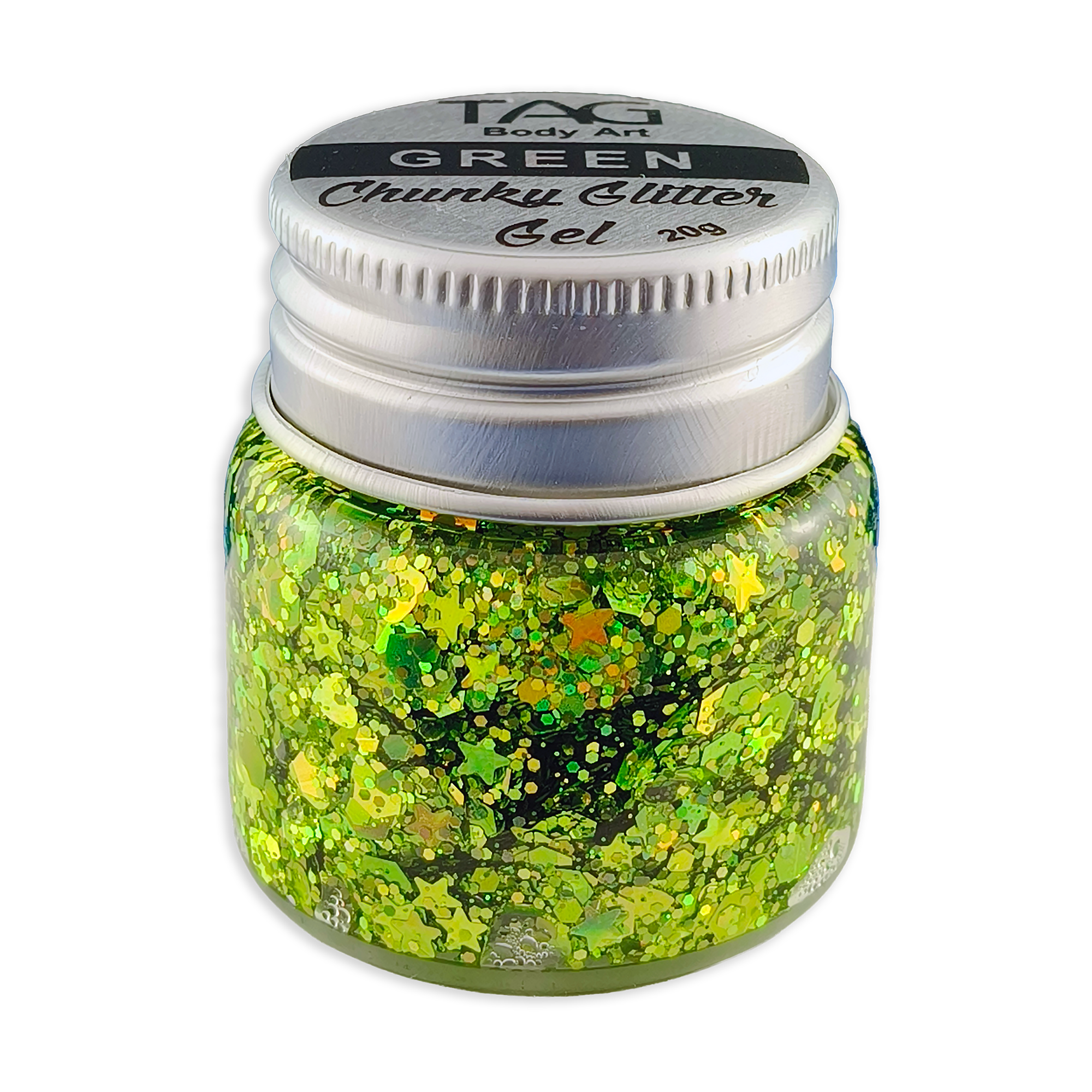 Green Chunky Glitter Gel