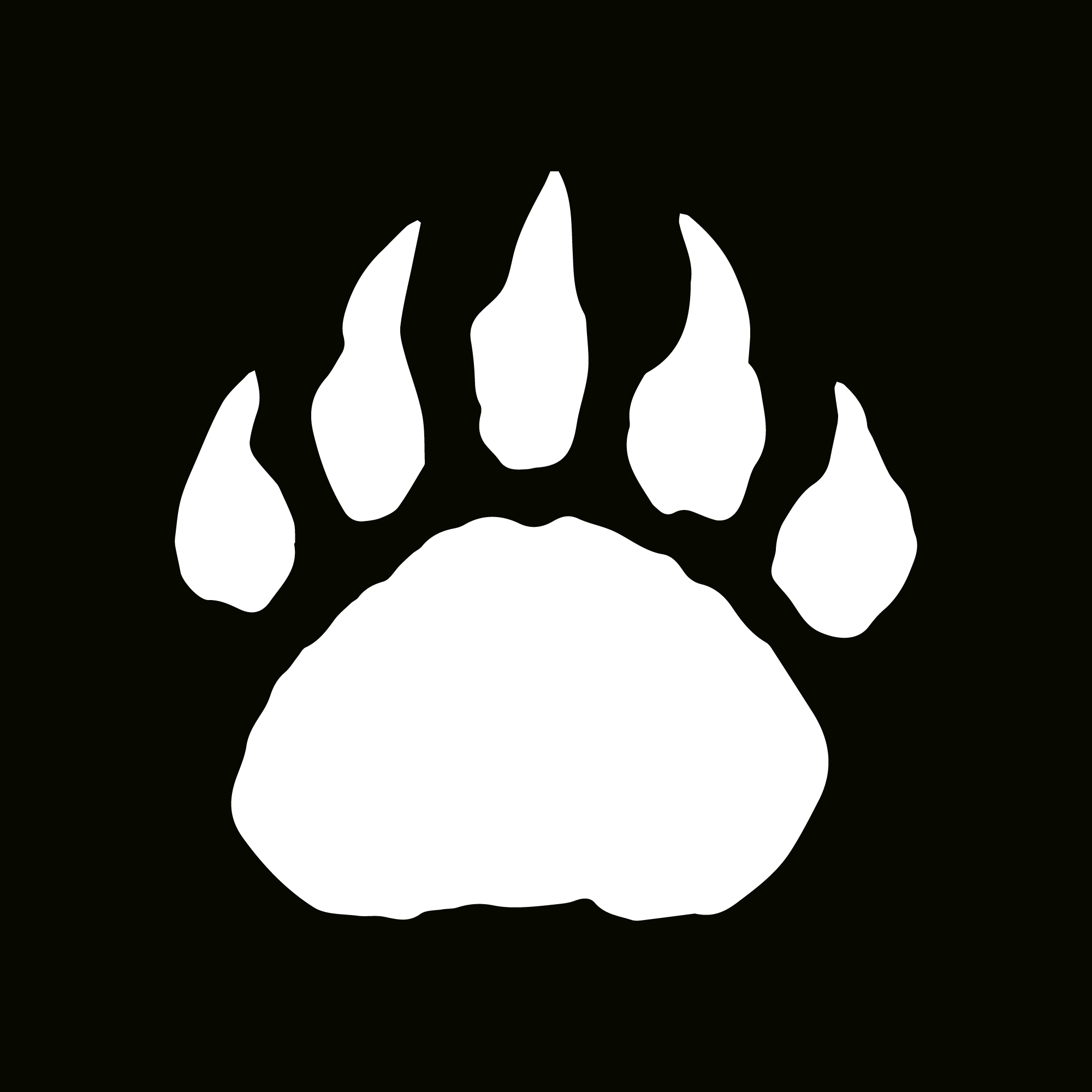 Glitter Tattoo Stencil - Claw