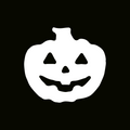 Glitter Tattoo Stencil - Pumpkin