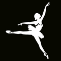 Glitter Tattoo Stencil - Ballerina