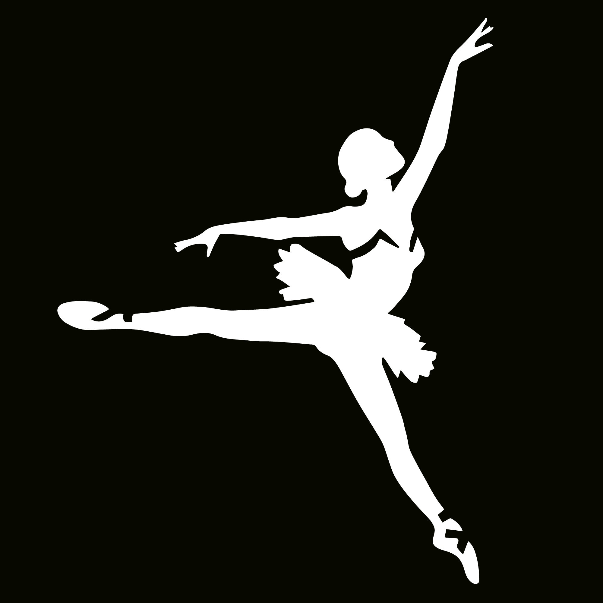 Glitter Tattoo Stencil - Ballerina
