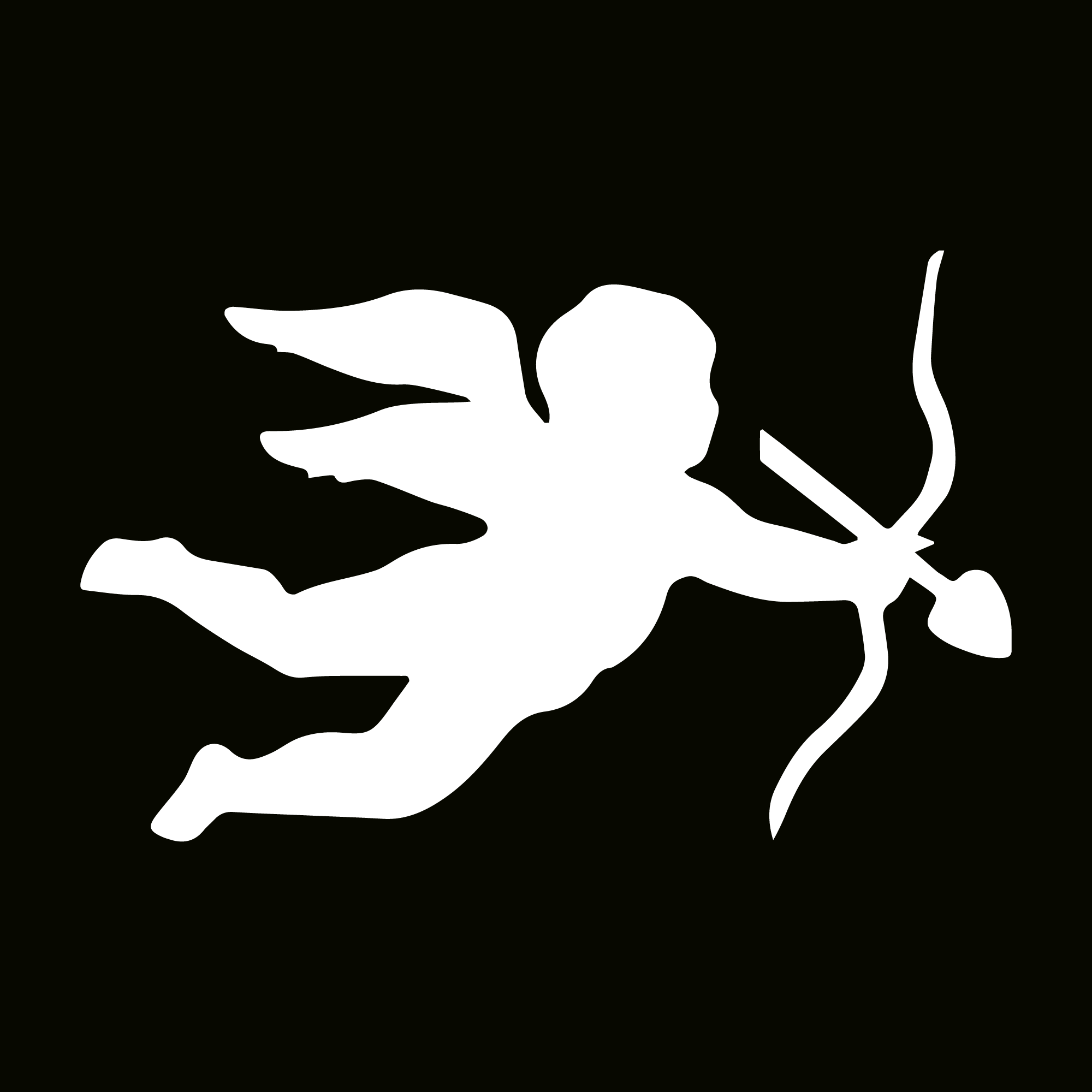 Glitter Tattoo Stencil - Cupid