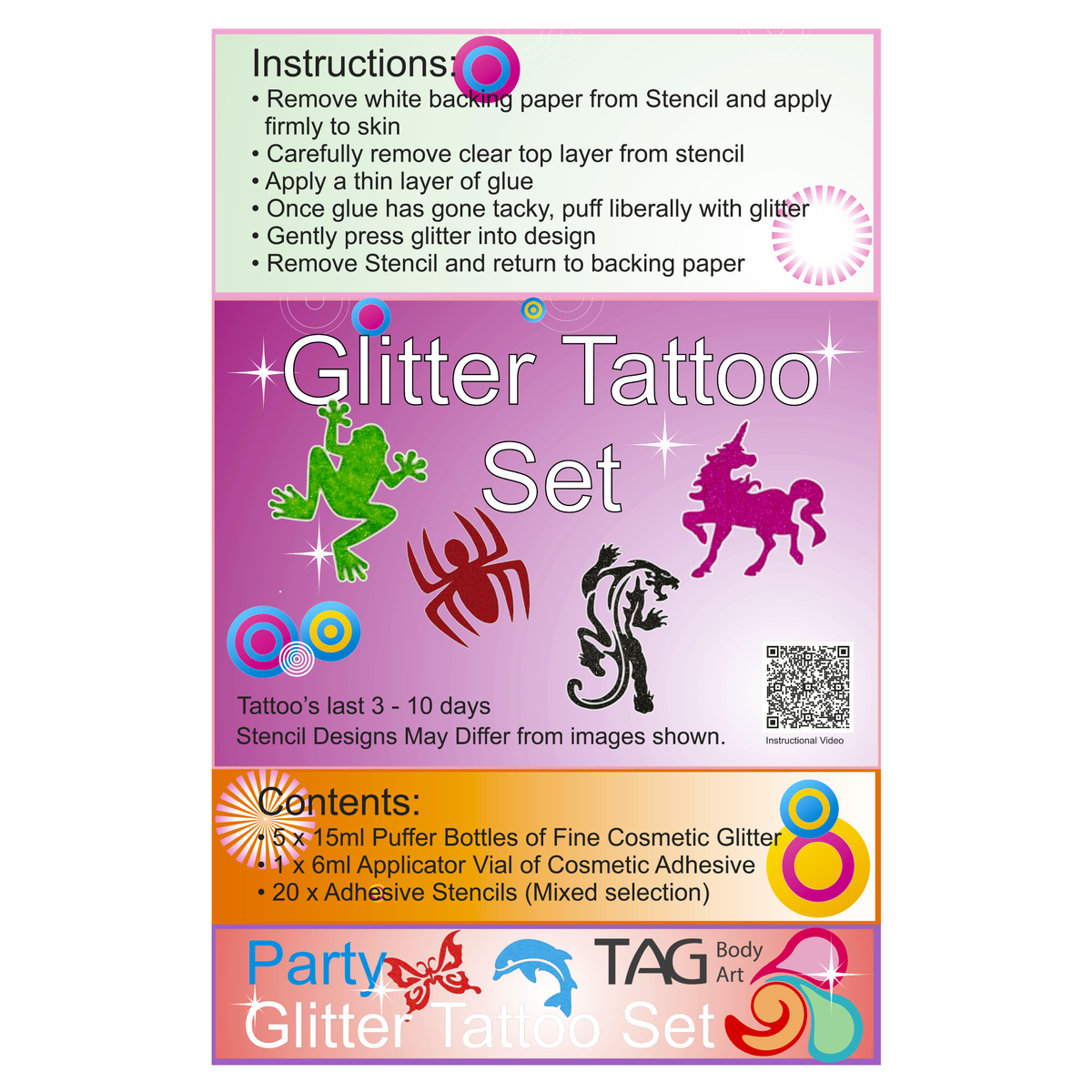 Glitter Tattoo Party Kit