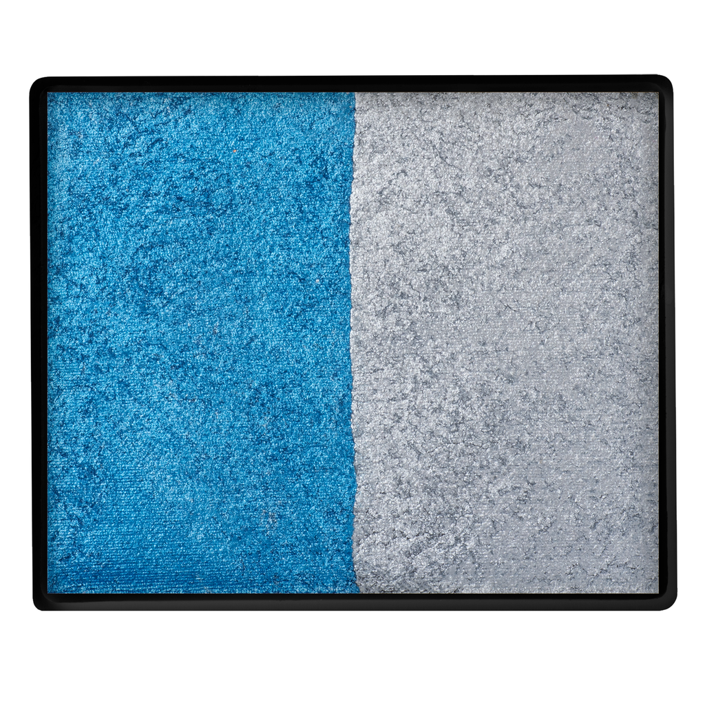 Face Paint Split Cake - Pearl Blue and Pearl Silver