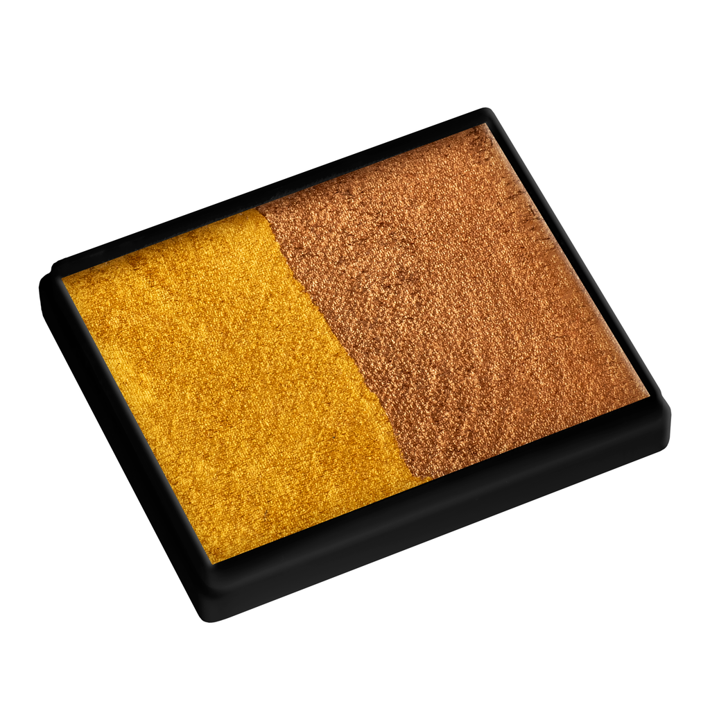 Face Paint Split Cake - Pearl Gold and Pearl Old Gold