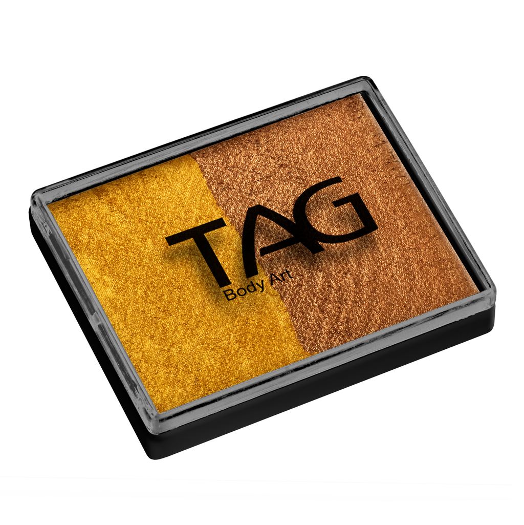 Face Paint Split Cake - Pearl Gold and Pearl Old Gold