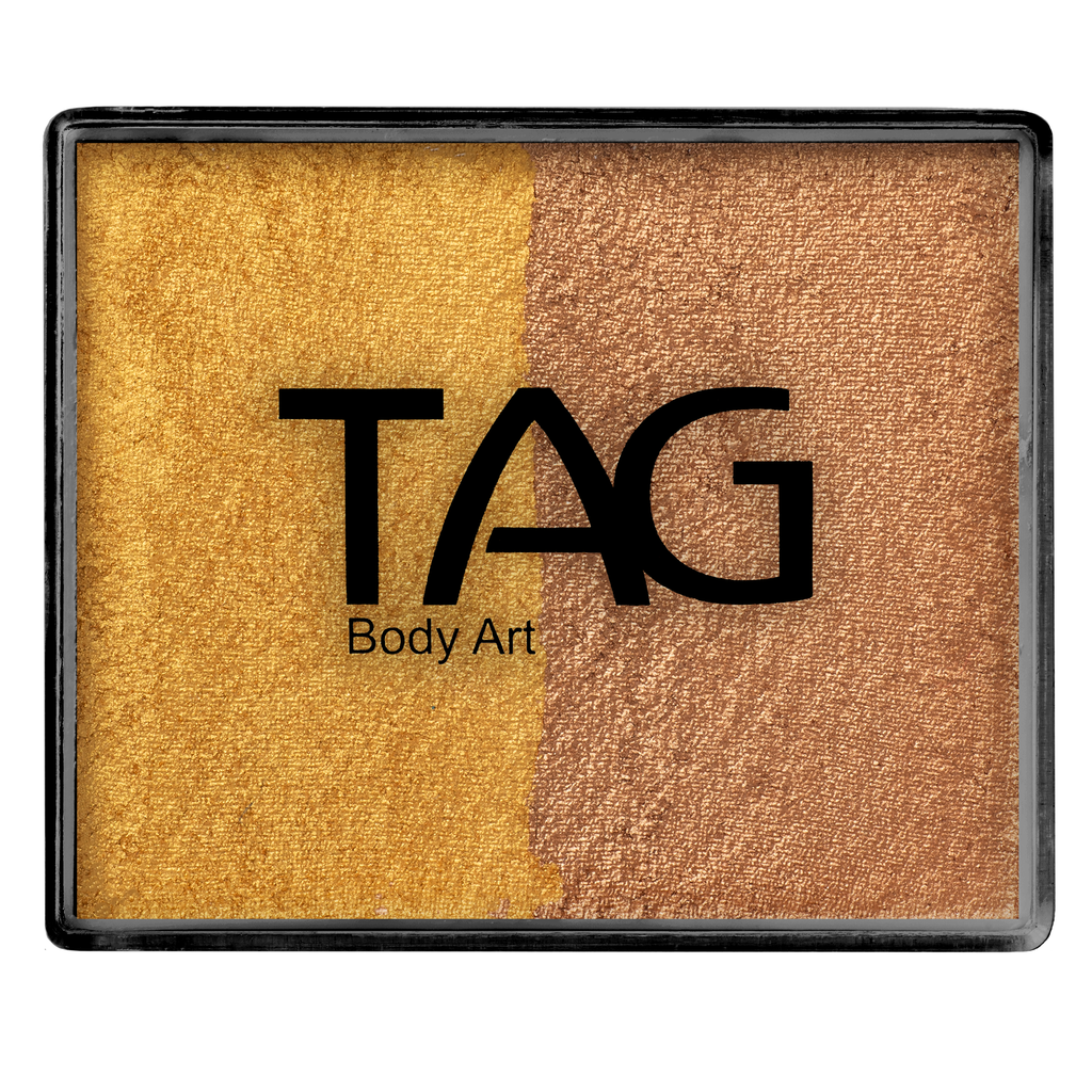 Face Paint Split Cake - Pearl Gold and Pearl Old Gold