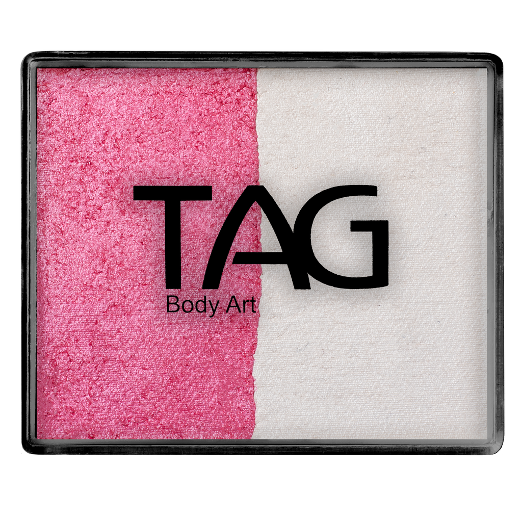 Face Paint Split Cake - Pearl Rose and Pearl White