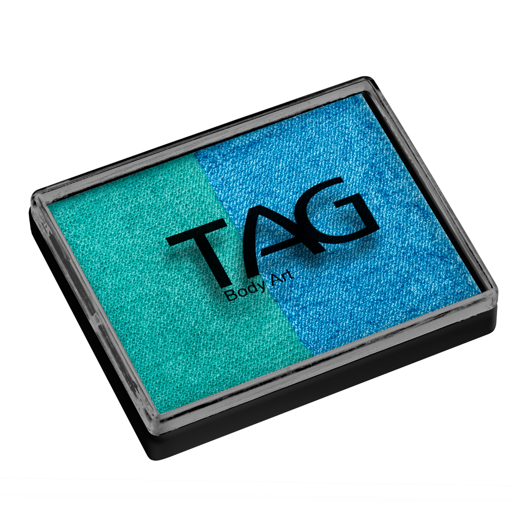 Face Paint Split Cake - Pearl Teal and Pearl Sky