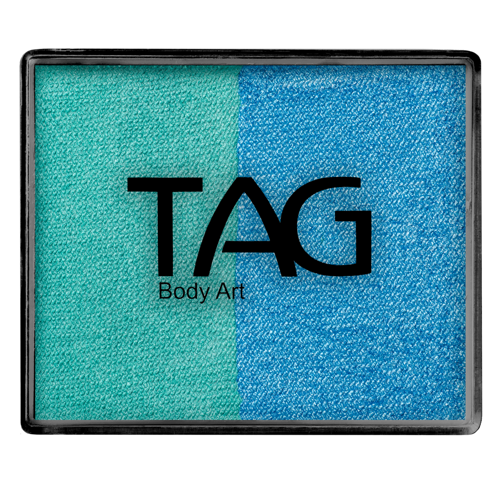 Face Paint Split Cake - Pearl Teal and Pearl Sky