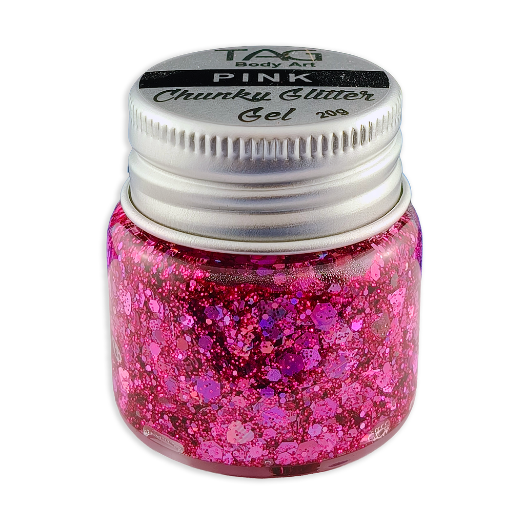 Pink Chunky Glitter Gel