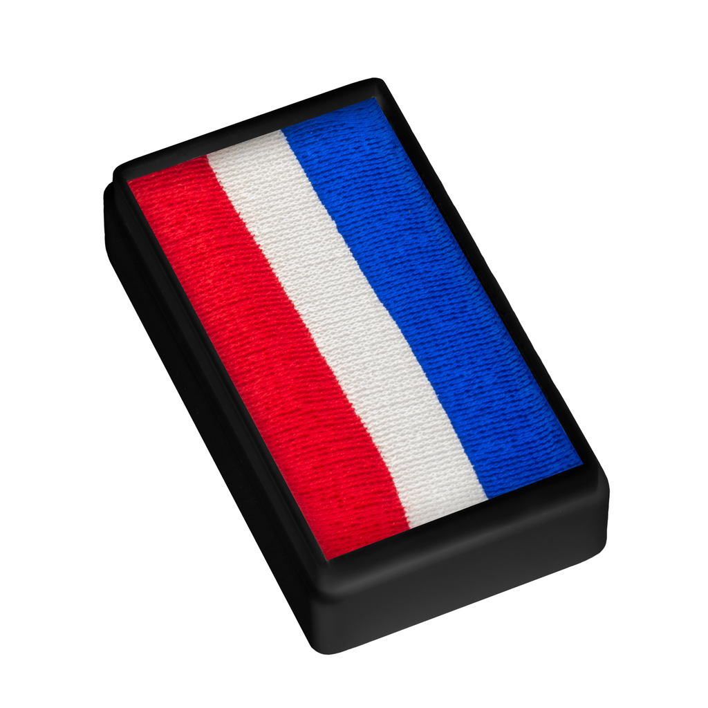Face Paint 1 Stroke Split Cake  - Red, White and Blue