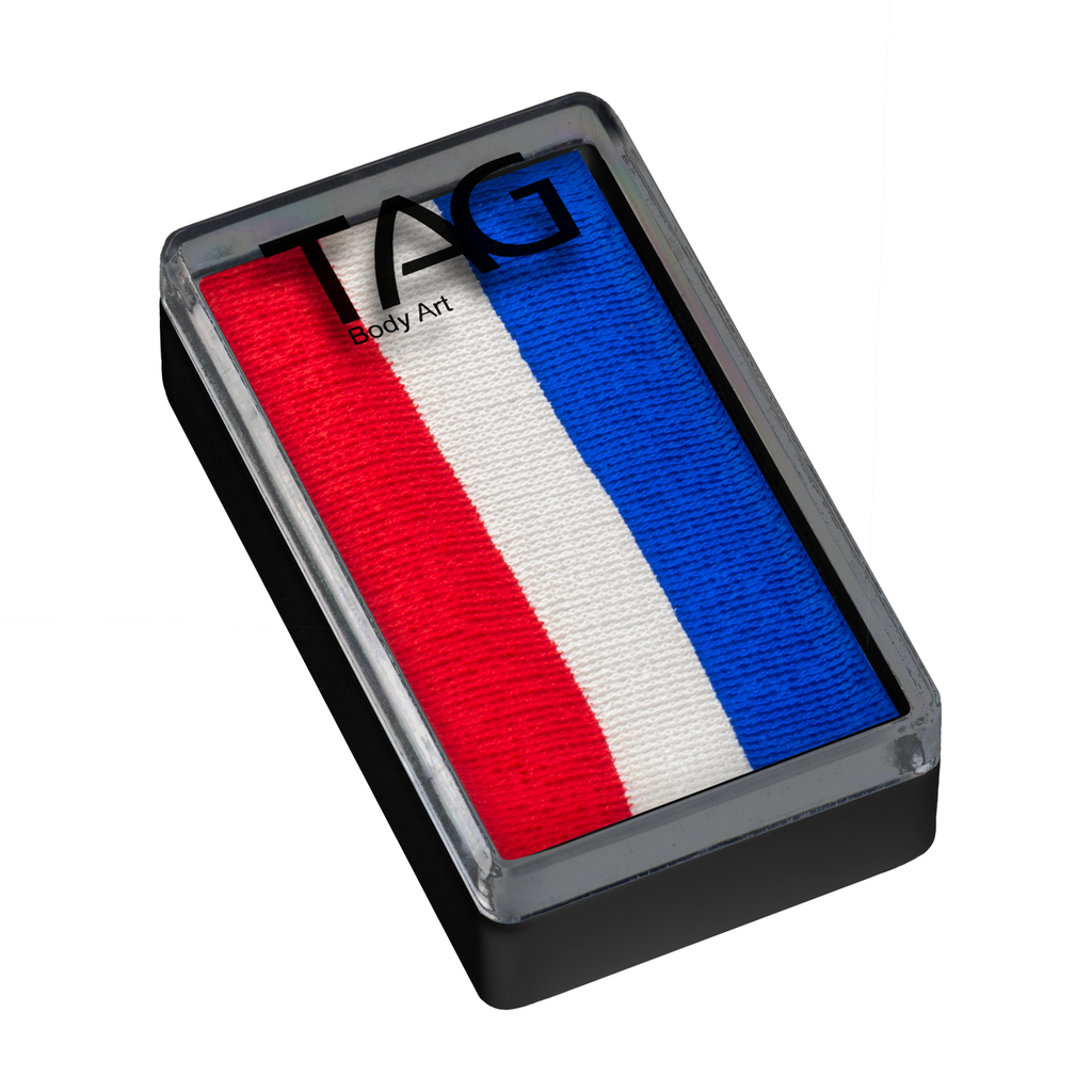 Face Paint 1 Stroke Split Cake  - Red, White and Blue