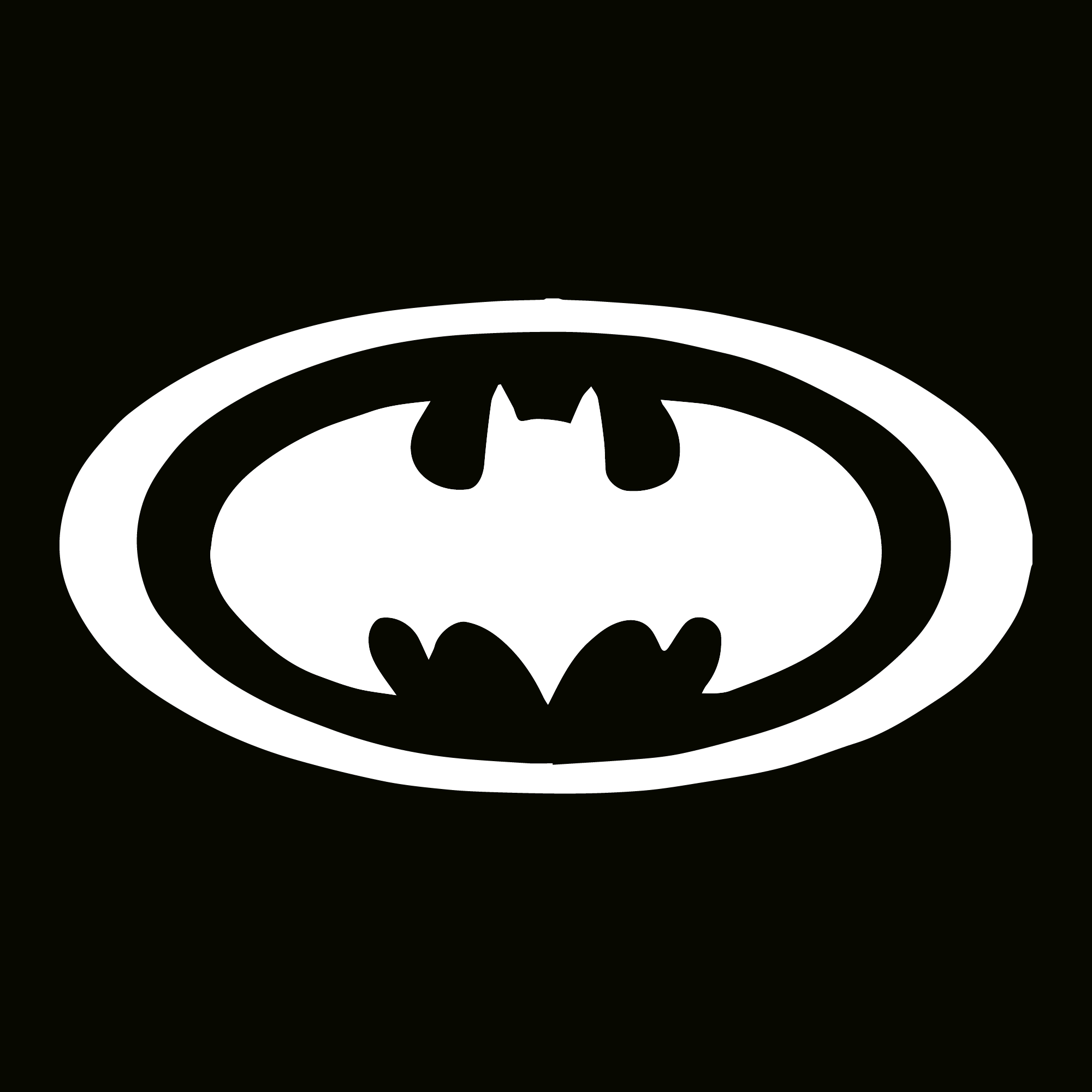 Glitter Tattoo Stencil - Batman