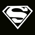 Glitter Tattoo Stencil - Superman
