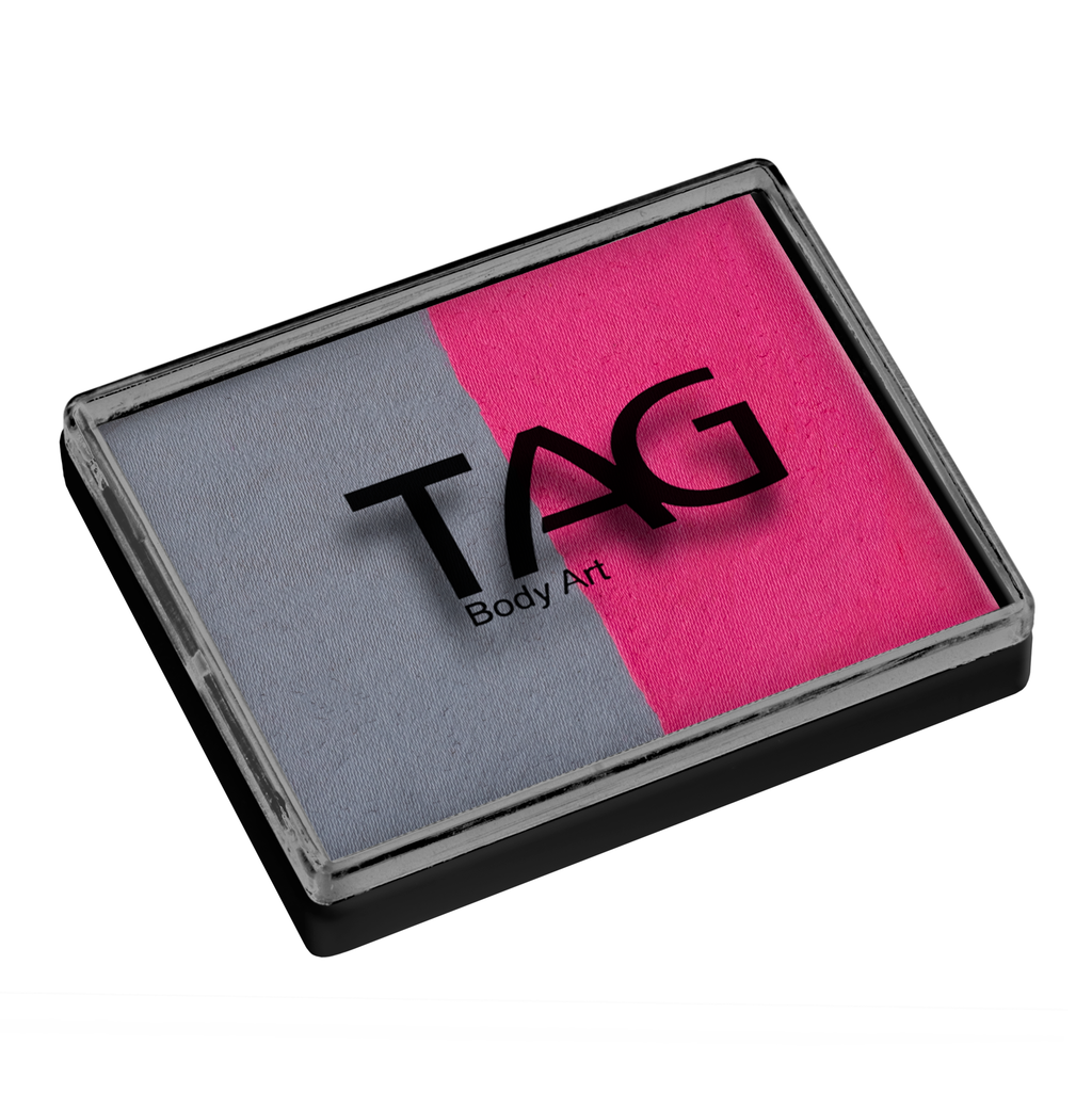 Face Paint Split Cake - Soft Grey and Rose Pink