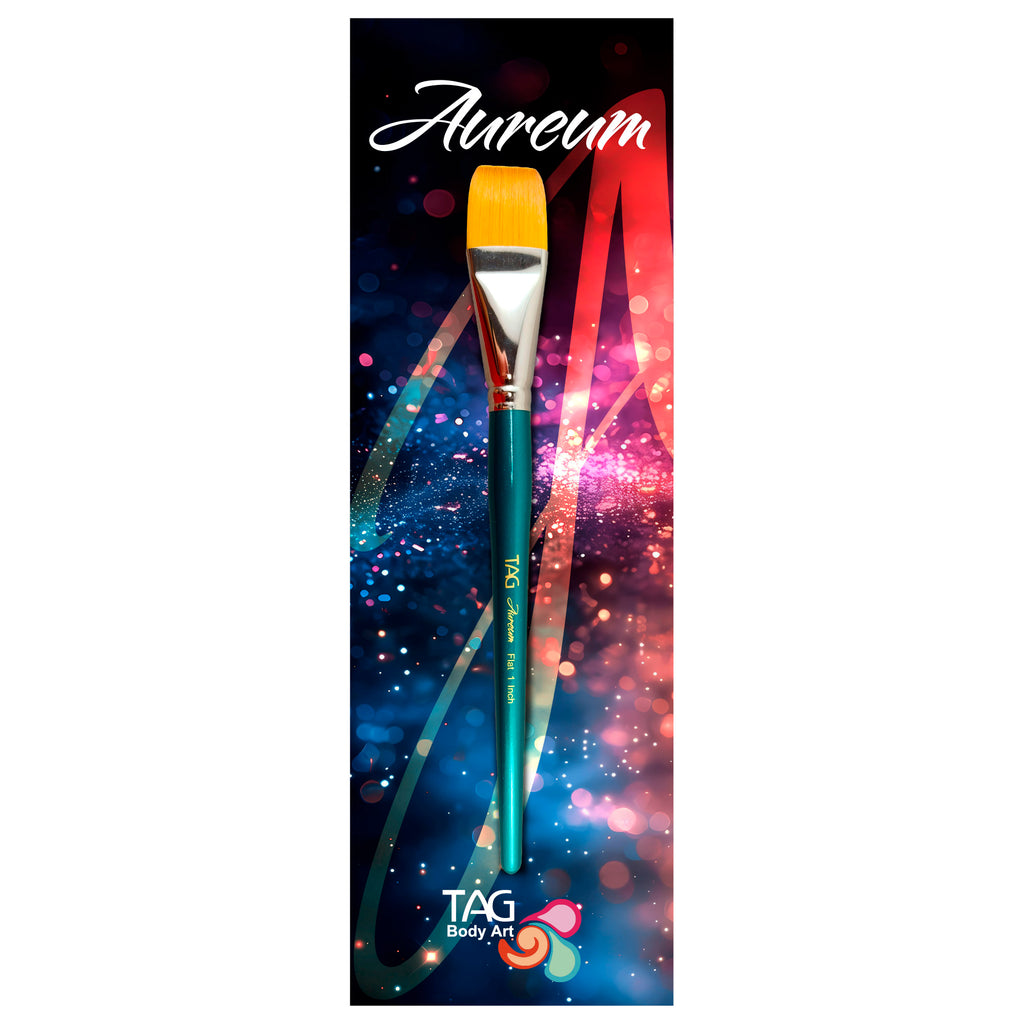 TAG Aureum Flat Face and Body Paint Brush -  1 Inch