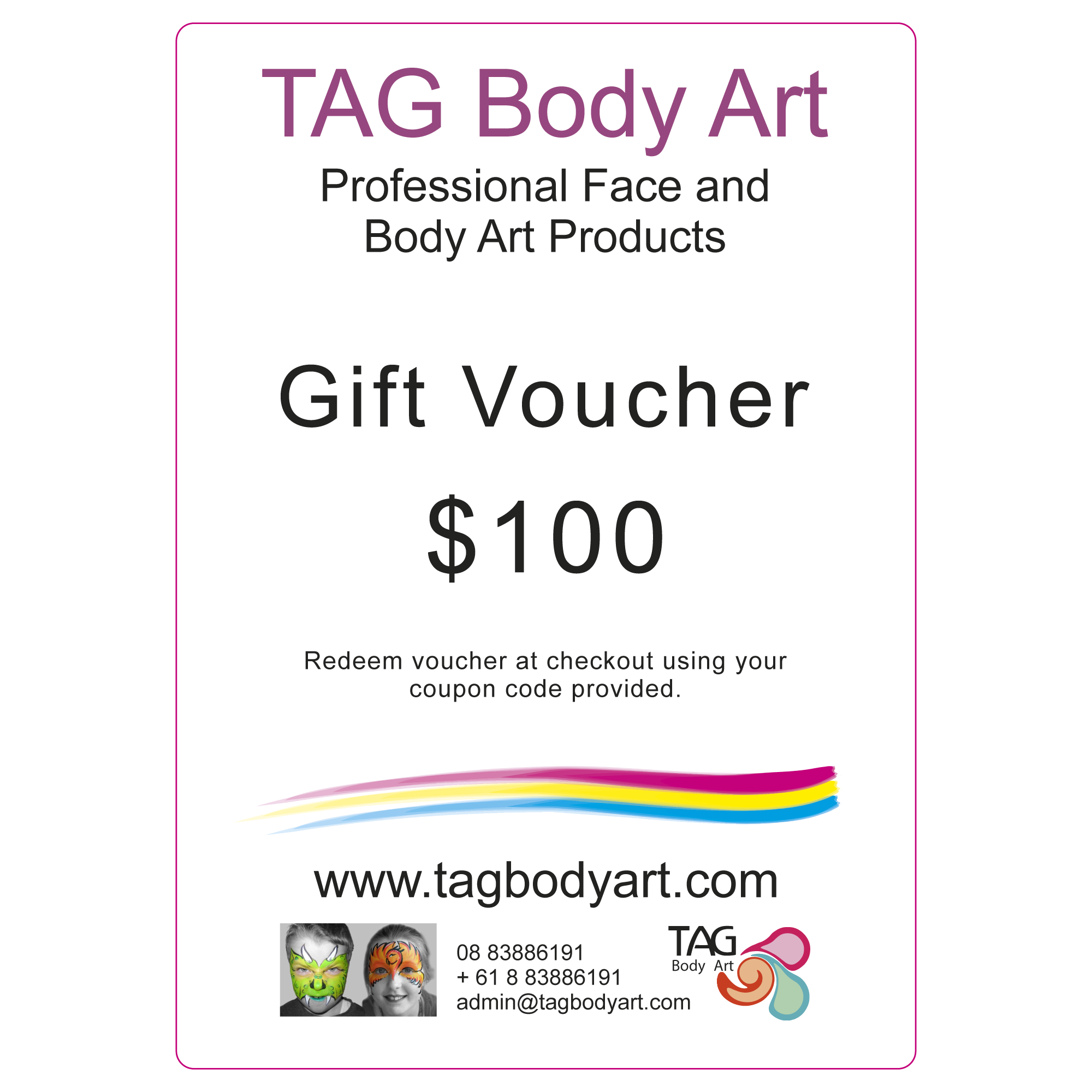 TAG Body Gift Voucher