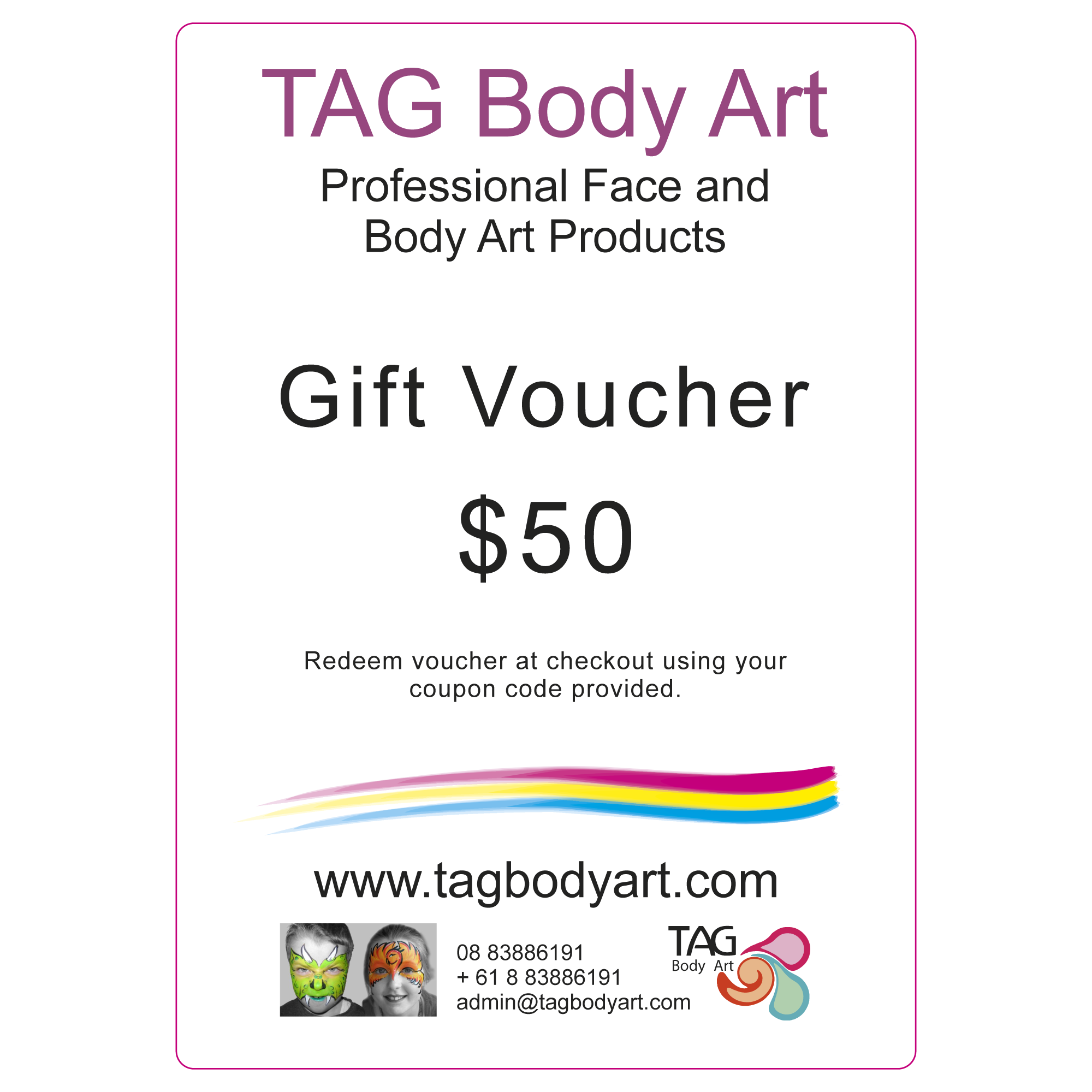 TAG Body Gift Voucher